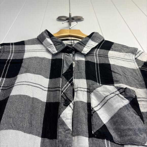 Rails Women's Preppy Hipster Cabincore Flannel Top Size S Classic Minimalist - Picture 2 of 9